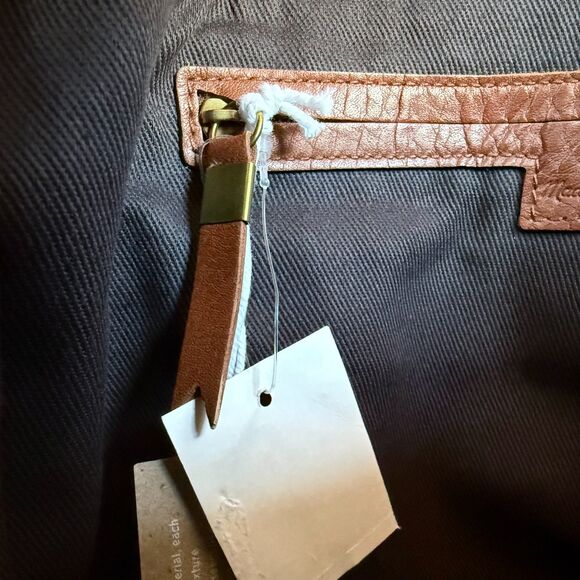 NWT Madewell The Medium Transport Tote Printed Calf Hair Edition in Pecan Multi - Picture 12 of 15